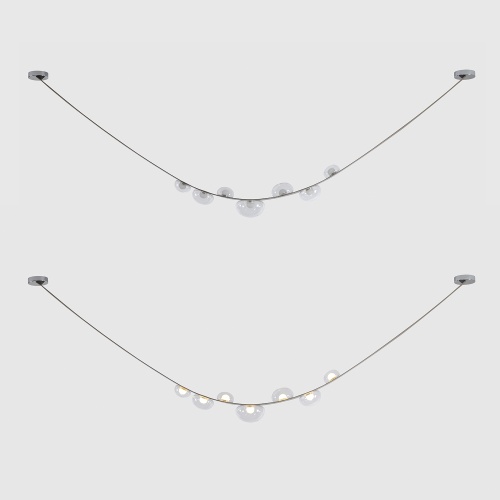Светильник подвесной Crystal Lux BOSQUE SP7 L3000 GREY/TRANSPARENT фото 2
