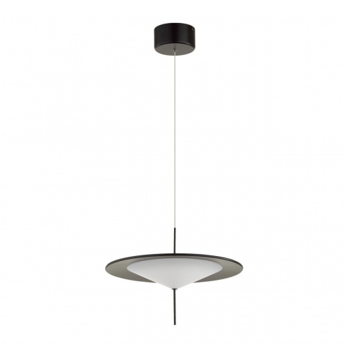 ODEON LIGHT 5012/16L L-VISION ODL23 389 черный/белый матовый металл/акрил Подвес LED 16W 3000K STEKA