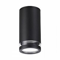 ODEON LIGHT 6605/1C HIGHTECH ODL23 000 черный/металл/пвх стойкий к УФ излучению Потолочный св-к IP65 LED GU10 7W MOTTO