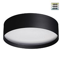 NOVOTECH 359601 OVER NT25 394 черный Светильник накладной светодиодный с переключ. цв. температуры IP20 LED 36W 220-240V 3000К\4000К\6000К ORBIS