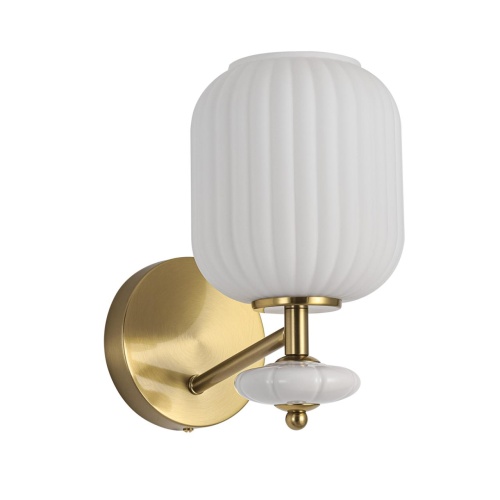 LUMION 8334/1W MODERNI LN26 32 бронза/белый, металл/керамика/стекло Бра E27 40W 220V ALEGRA