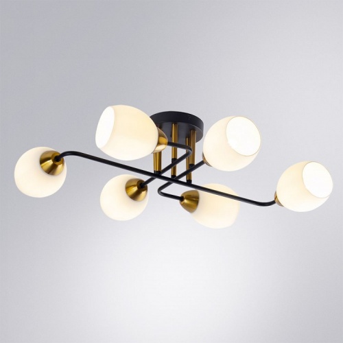 Потолочная люстра Arte Lamp ANDREA A8141PL-6BK фото 2 Потолочная люстра Arte Lamp ANDREA A8141PL-6BK фото 2