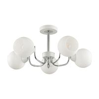 LUMION 5641/5C COMFI LN23  белый, хром Люстра потолочная E27 5*60W 220V BLISS