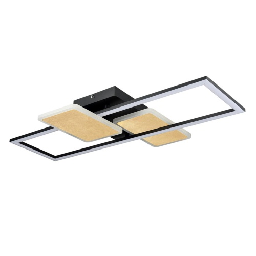 LUMION 6575/80CL LEDIO LN26 287 черный/золотая патина, металл/акрил Потолочный светильник LED 80W 3000/4000/6500К 220V GOLDY