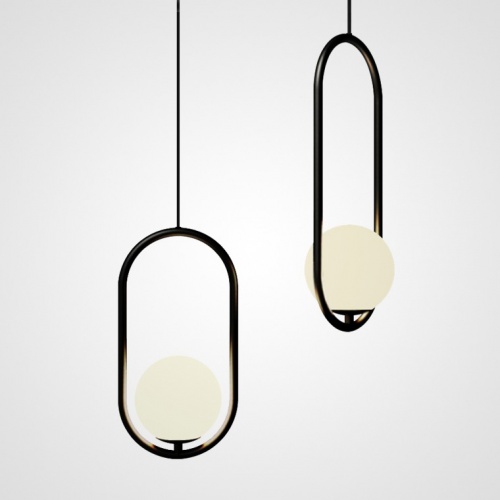 Подвесной светильник Matthew McCormick hoop 50 Black MILA Pendant фото 11