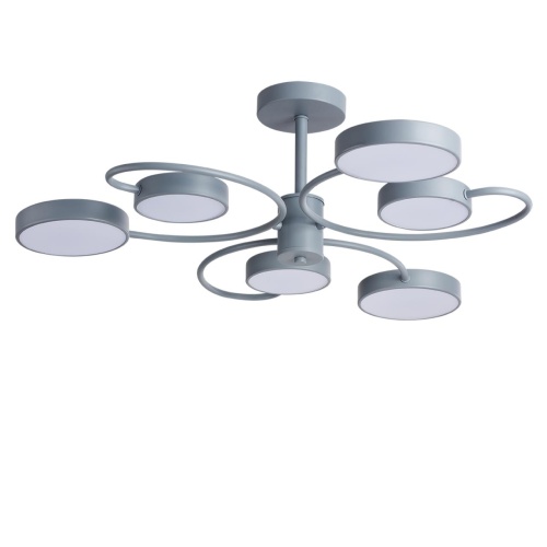 LUMION 5656/90CL LEDIO LN26 350 серый Люстра потолочная LED 90W  3000/4000/6000К 220V EVIN