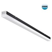 NOVOTECH 359113 OVER NT23 074 черный Светильник линейный, в комплекте прямой соединитель, крепёжные планки, сетевой кабель 2м IP20 LED 50W 4000K 100-265V BITS