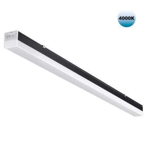 NOVOTECH 359113 OVER NT23 074 черный Светильник линейный, в комплекте прямой соединитель, крепёжные планки, сетевой кабель 2м IP20 LED 50W 4000K 100-265V BITS