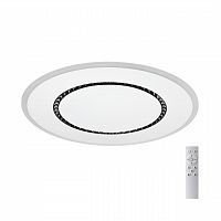 7663/44L MITRA LED SN 558 Светильник пластик/белый LED (44Вт+32Вт) 3000-6350K D600 IP20 пульт ДУ COSMO
