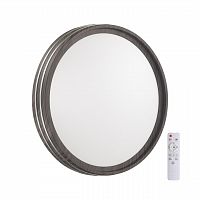 SONEX 7604/EL PALE SN 176 Светильник пластик/белый/венге/хром LED 72Вт 3000-6300K D500 IP43 пульт ДУ TROSTO