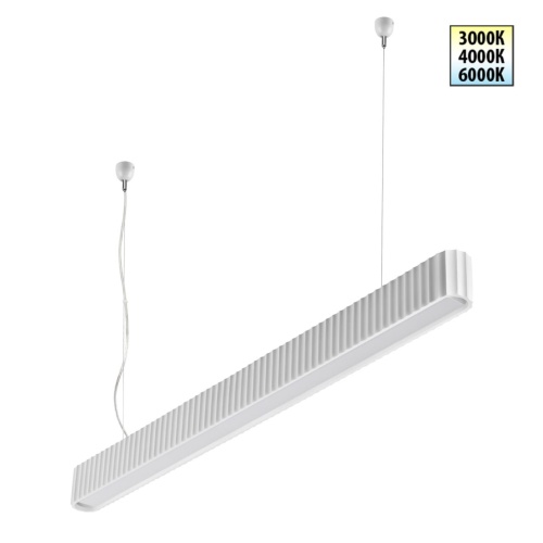 NOVOTECH 359404 OVER NT24 606 белый Светильник подвесной с переключателем цв.температуры, длина провода 2м IP20 LED 28W 220V 3000/4000/6000K YESO
