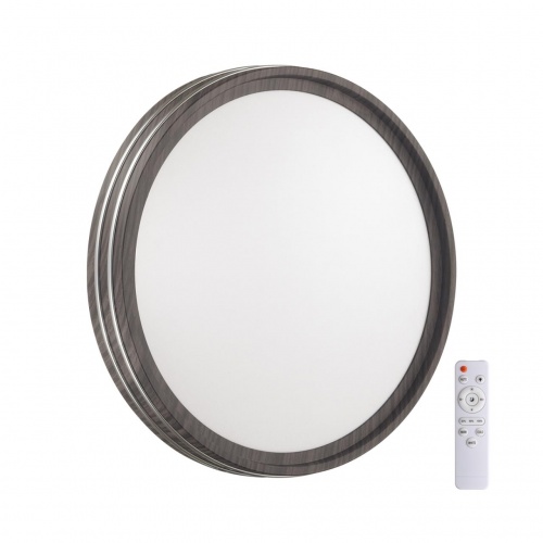 SONEX 7604/EL PALE SN 176 Светильник пластик/белый/венге/хром LED 72Вт 3000-6300K D500 IP43 пульт ДУ TROSTO