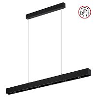 NOVOTECH 359305 OVER NT24 346 черный Светильник подвесной диммируемый со сменой цв.температуры (сенсор) IP20 LED 15W/30W 4000К/2700,4000,6000K 220-240V FERMO