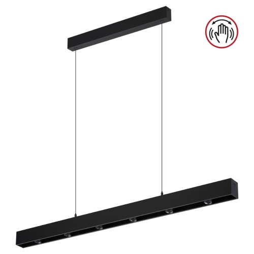 NOVOTECH 359305 OVER NT24 346 черный Светильник подвесной диммируемый со сменой цв.температуры (сенсор) IP20 LED 15W/30W 4000К/2700,4000,6000K 220-240V FERMO