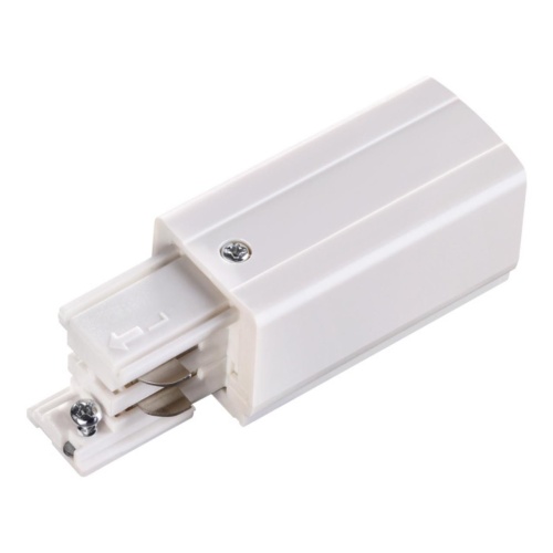 NOVOTECH 135048 PORT NT19 299 белый Токопровод правый (подвод питания) для трехфазного шинопровода IP20 220V EUROTRACK