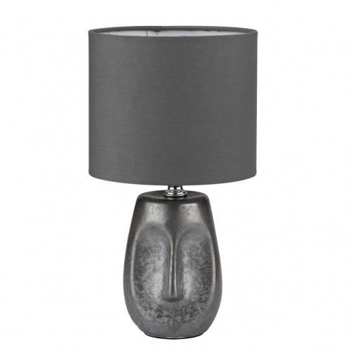 LUMION 8147/1T MODERNI LN26 474 серый, керамика/текстиль Настольная лампа Е27 1*60W 220V AKIVI