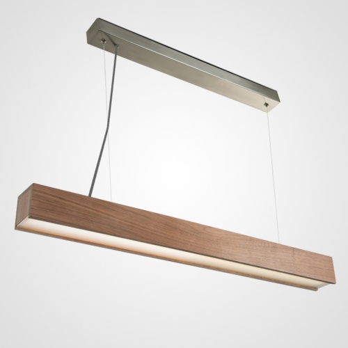 Подвесной реечный светильник RISTON Light brown