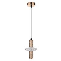 8009/6L LEDIO LN25 золото/прозрачный, металл/акрилл Подвес LED 6W 220V 4000K CRISTIE