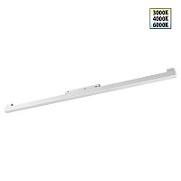 NOVOTECH 359620 SHINO NT25 158 белый Трековый светильник для низков. шинопровода с переключ. цв. темпер. IP20 LED 3000К\4000К\6000К 30W 48V FLUM