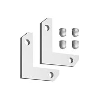 NOVOTECH 135330 NT25 000 серебро 000 Соединитель угловой горизонтальный для арт.135325-135328 (2 шт. в комплекте) IP20 FLUM