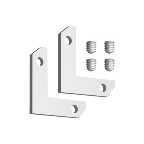 NOVOTECH 135330 NT25 000 серебро 000 Соединитель угловой горизонтальный для арт.135325-135328 (2 шт. в комплекте) IP20 FLUM