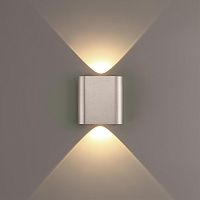 ODEON LIGHT 7106/2WL HIGHTECH ODL26 441 Настенный светильник светильник матовый никель/металл IP20 LED 2W 3000K 220V MAGNUM