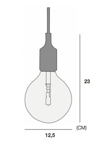 Подвесной светильник Muuto E27 Yellow фото 5