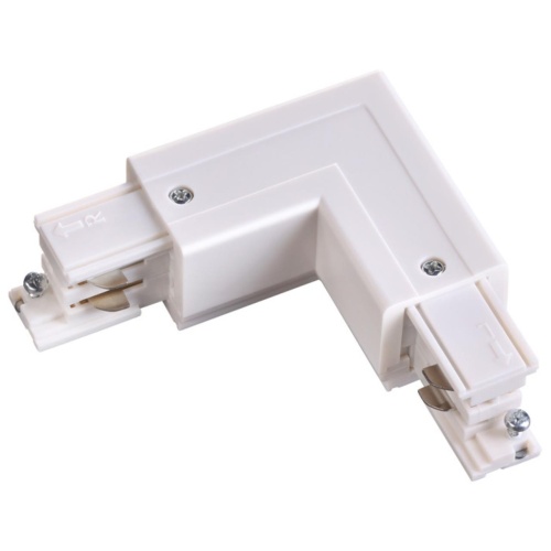 NOVOTECH 135062 PORT NT19 299 белый Соединитель "L" внешний с токопроводом для трехфазного шинопровода IP20