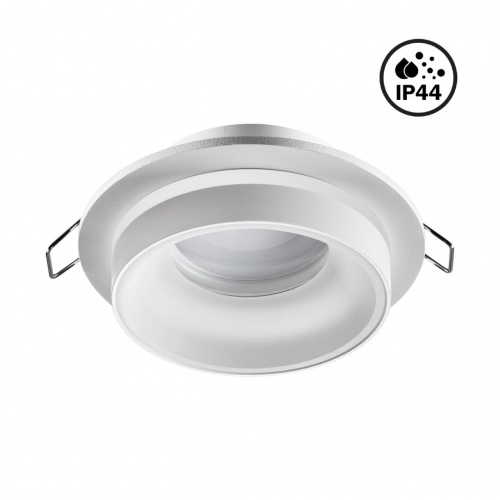 NOVOTECH 370781 SPOT NT21 595 белый Светильник встраиваемый влагозащищенный IP44 GU10 9W 220V WATER