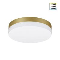 NOVOTECH 359732 STREET золото матовое Светильник ландшафтный светодиодный с переключателем цветовой температуры и мощности LED 12-15-18W 180-265V OPAL