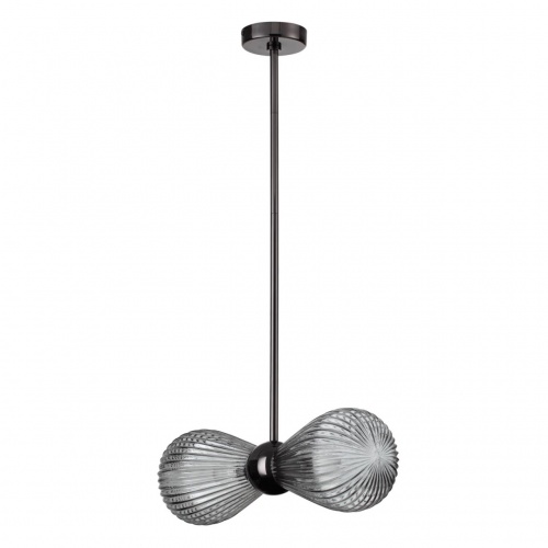 ODEON LIGHT EXCLUSIVE 5417/2 MODERN ODL_EX23 000 черный хром/дымчатый/металл/стекло Подвес E14 2*40W ELICA