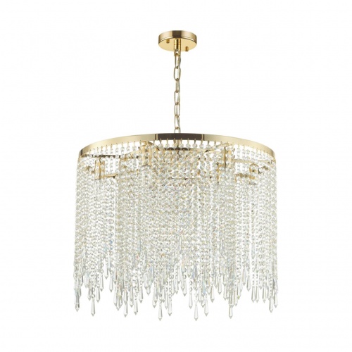 ODEON LIGHT 5028/9 MODERN ODL23 619 золотой/прозрачный металл/хрусталь Люстра E14 9*40W CHOKKA