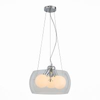 SL512.113.03 Светильник подвесной ST-Luce Хром/Прозрачный E27 Globe 3*100W