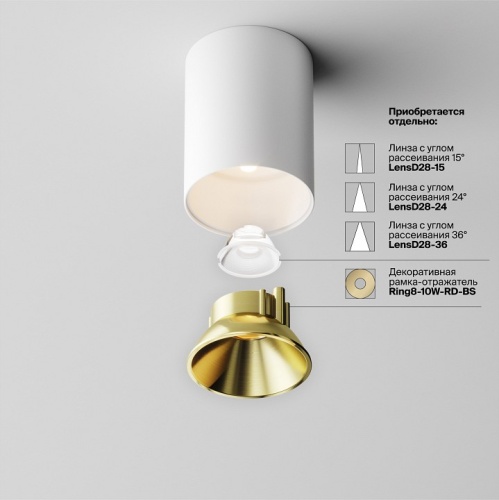 Накладной светильник Maytoni Technical Alfa LED C064CL-8W3K-RD-WB фото 6