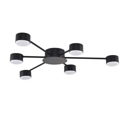 LUMION 8344/6C COMFI LN26 251 черный, металл Люстра GX53 LED 6*7W 220V TORINA