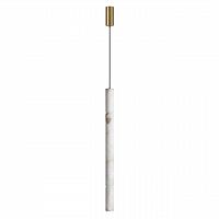 ODEON LIGHT 6674/20L L-VISION ODL24 199 Подвесной светильник под латунь/металл/алебастр IP20 LED 20W 900Лм 3000K/4000K MARBELLA