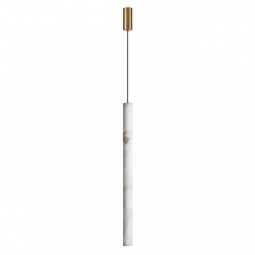 ODEON LIGHT 6674/20L L-VISION ODL24 199 Подвесной светильник под латунь/металл/алебастр IP20 LED 20W 900Лм 3000K/4000K MARBELLA