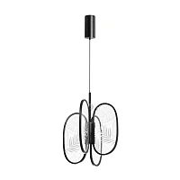 ODEON LIGHT EXCLUSIVE 6665/38L L-VISION ODL_EX24 000 Подвесной светильник брашир. черный/металл/акрил IP20 LED 38W 2090Лм 3000K PIUMA