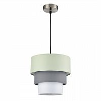 LUMION 8039/1 MODERNI LN26 187 никель/мятный/серый/белый, металл/текстиль Подвесной светильник Е27 60W 220V ILAIDA