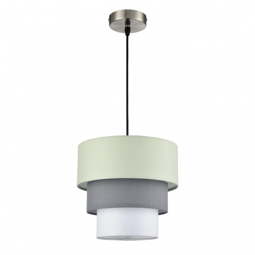LUMION 8039/1 MODERNI LN26 187 никель/мятный/серый/белый, металл/текстиль Подвесной светильник Е27 60W 220V ILAIDA