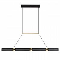 ODEON LIGHT 7083/20L L-VISION ODL25 000 Подвесной светильник черный/золото/ металл/акрил IP20 LED 20W 3000K 220V MESH