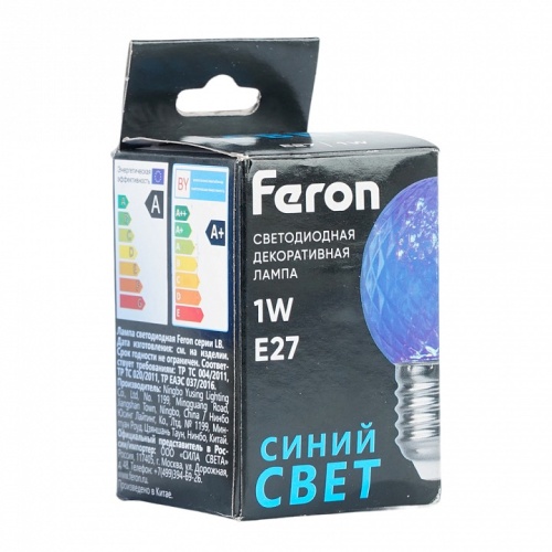Лампа светодиодная Feron  E27 1Вт K 52162 фото 2