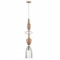 ODEON LIGHT EXCLUSIVE 5414/1 MODERN ODL_EX25 025 античная бронза/терракот/беж/стекло/керамика Подвес E14 1*40W TERRA