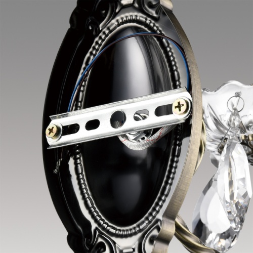 LUMION 8190/1W CLASSI LN26 094 античная бронза, металл/хрусталь Бра E14 1*40W 220V LINN фото 3