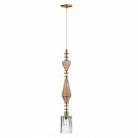 ODEON LIGHT EXCLUSIVE 5414/1E MODERN ODL_EX25 025 античная бронза/терракот/беж/стекло/керамика Подвес E14 1*40W TERRA