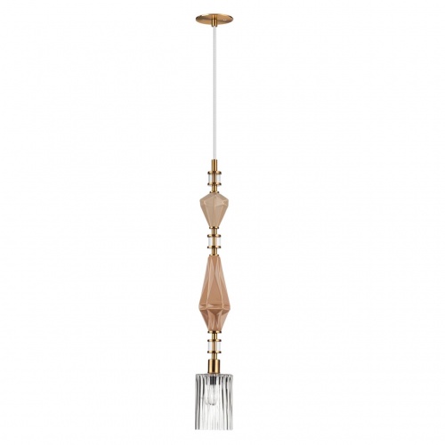 ODEON LIGHT EXCLUSIVE 5414/1E MODERN ODL_EX25 025 античная бронза/терракот/беж/стекло/керамика Подвес E14 1*40W TERRA