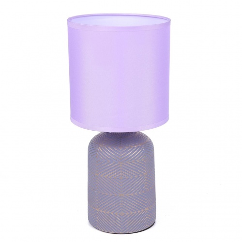 LUMION 8220/1T MODERNI LN26 495 сиреневый, керамика/текстиль Настольная лампа Е27 1*60W 220V NIANA