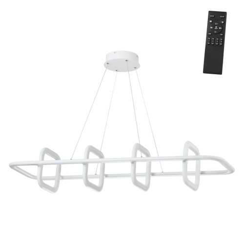 NOVOTECH 359184 OVER NT23 312 белый Светильник подвесной диммируемый, в комплекте пульт ДУ IP20 LED 4000К 175W 220V ONDO