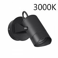 ODEON LIGHT 6647/10WL3 NATURE ODL25 687 черный/металл Настенный светильник IP54 LED 10W 3000K 38° AC85-265V STIMA