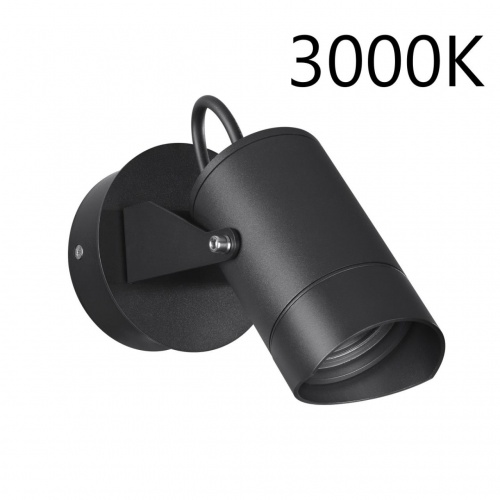 ODEON LIGHT 6647/10WL3 NATURE ODL25 687 черный/металл Настенный светильник IP54 LED 10W 3000K 38° AC85-265V STIMA